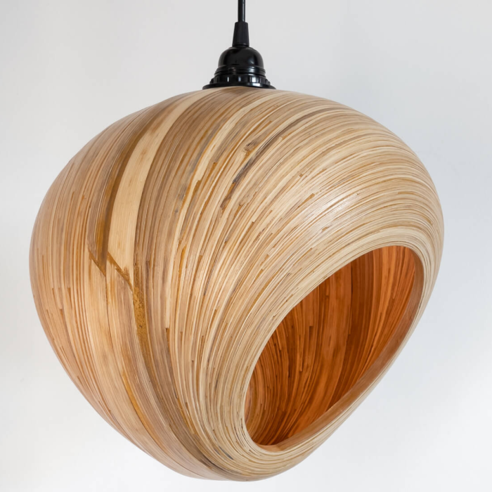 Asymmetrical Bamboo Lamp