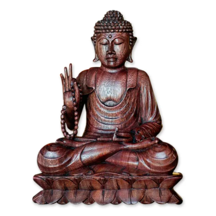 Buddha wood statue