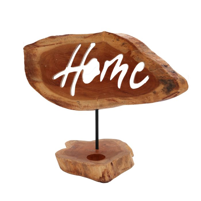 Candle Holder with Home Sign