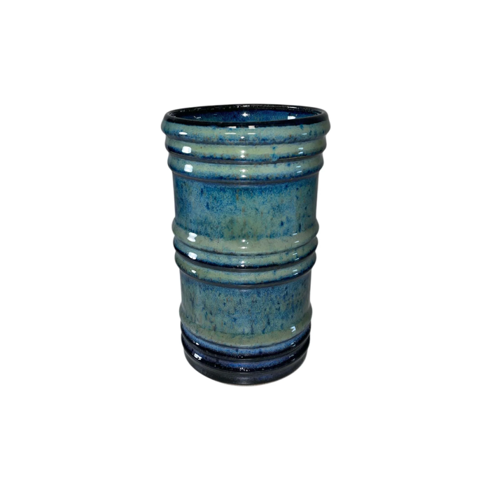 Large Blue Ceramic Vase