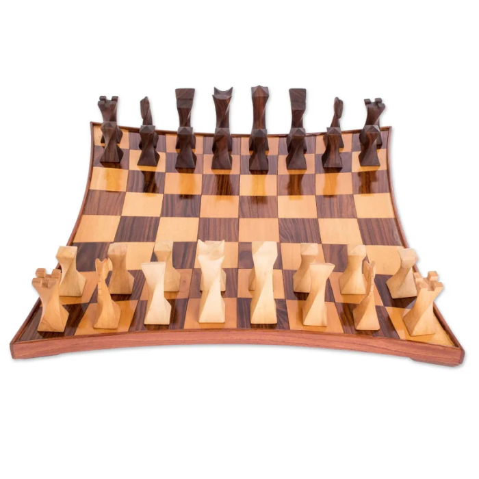 Modern Wood Chess Set