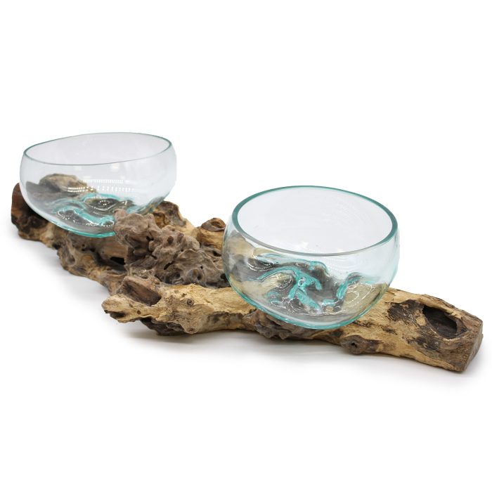Molten Glass on Wood