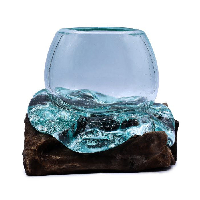 Molten Glass on Wood