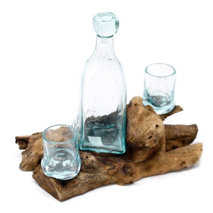 Molten Glass on Wood