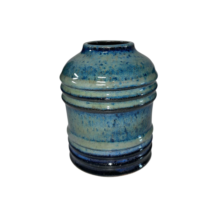 Small Blue Ceramic Vase