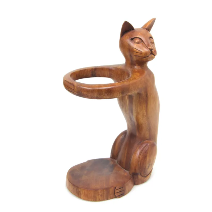 Wood bottle holder